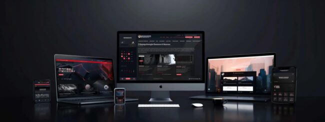 group of websites and Dazonn Technologies written on them