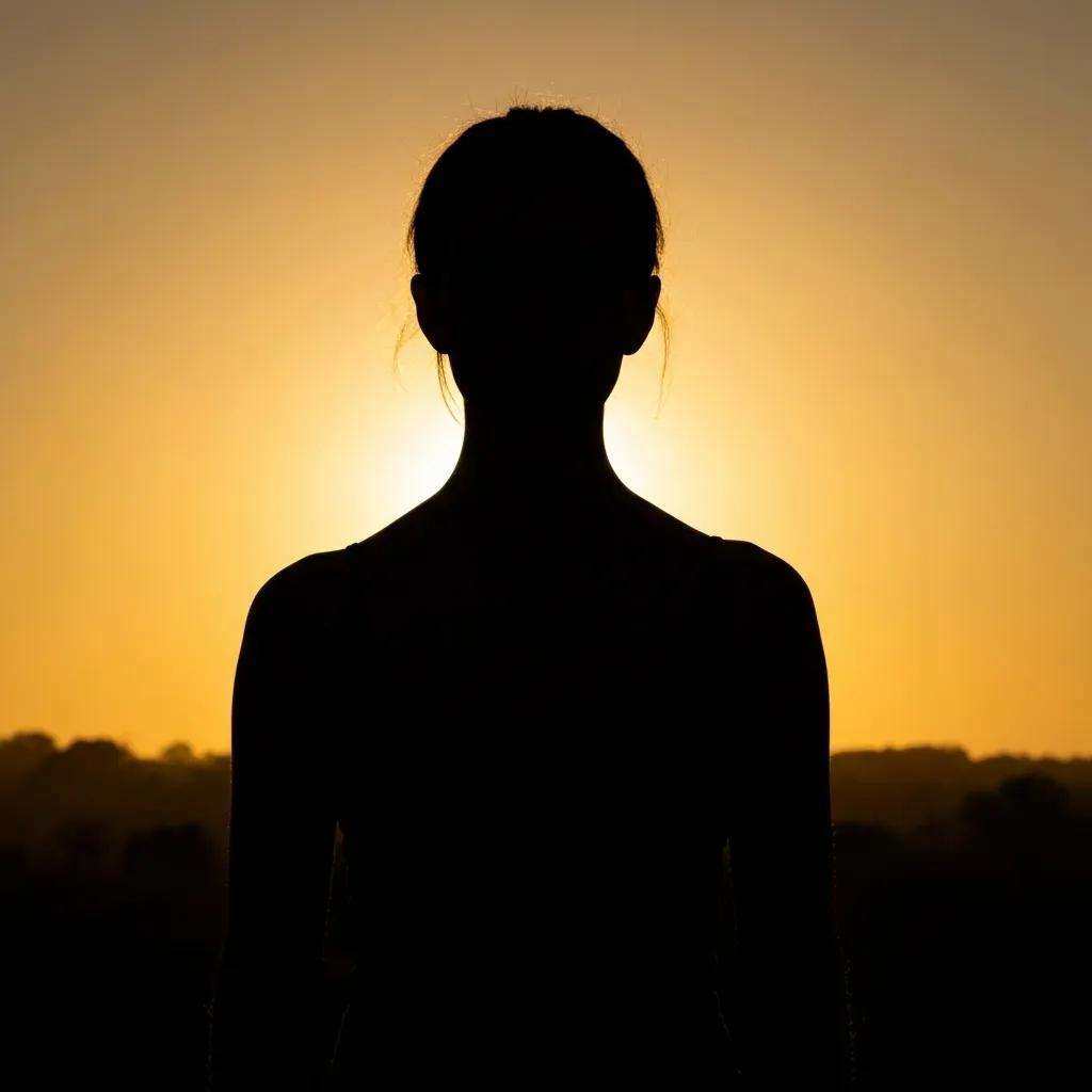 Silhouette of a person standing against a sunset, symbolizing emotional connection and brand loyalty in marketing.
