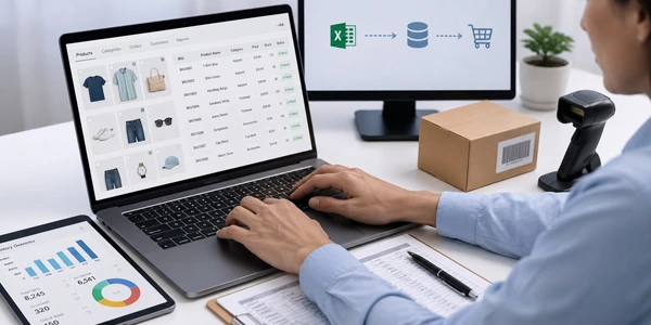 Ecommerce data conversion for product catalogs and inventory systems