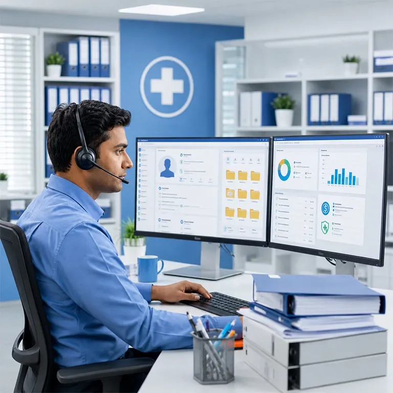 Healthcare services for medical record indexing and medical billing support